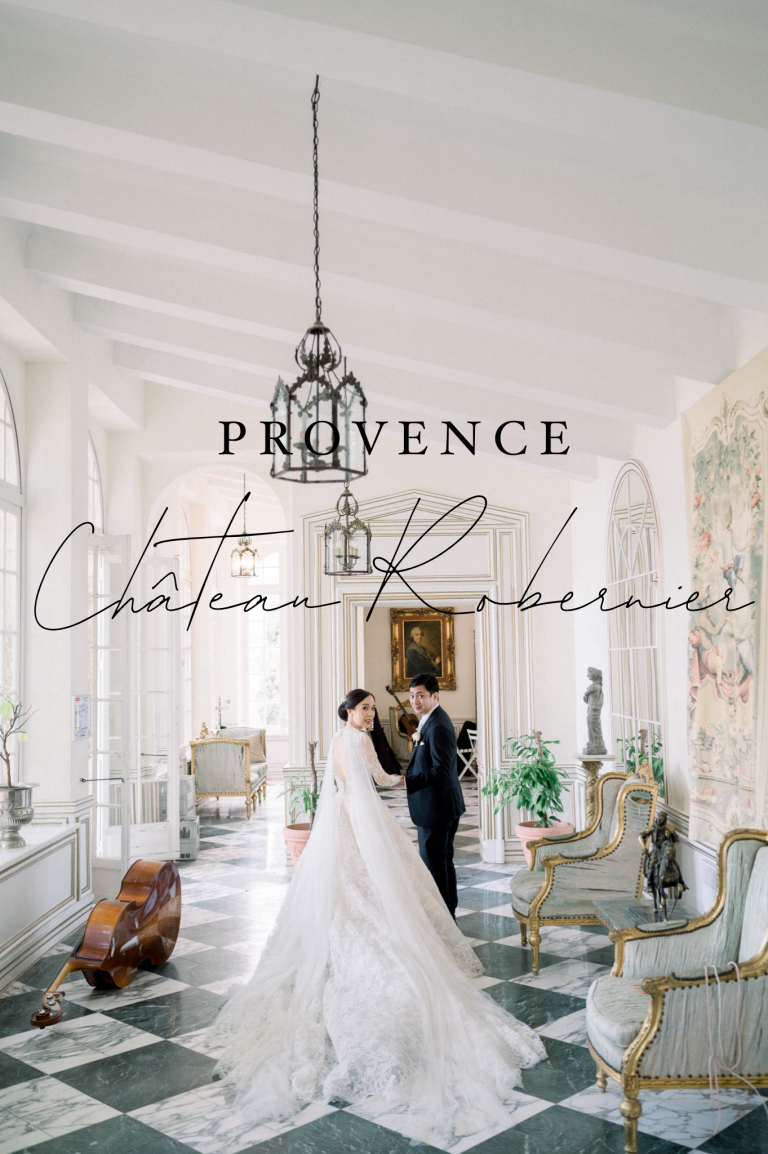 Luxury destination wedding photographer Chateau Robernier Dress Monique L huiillier