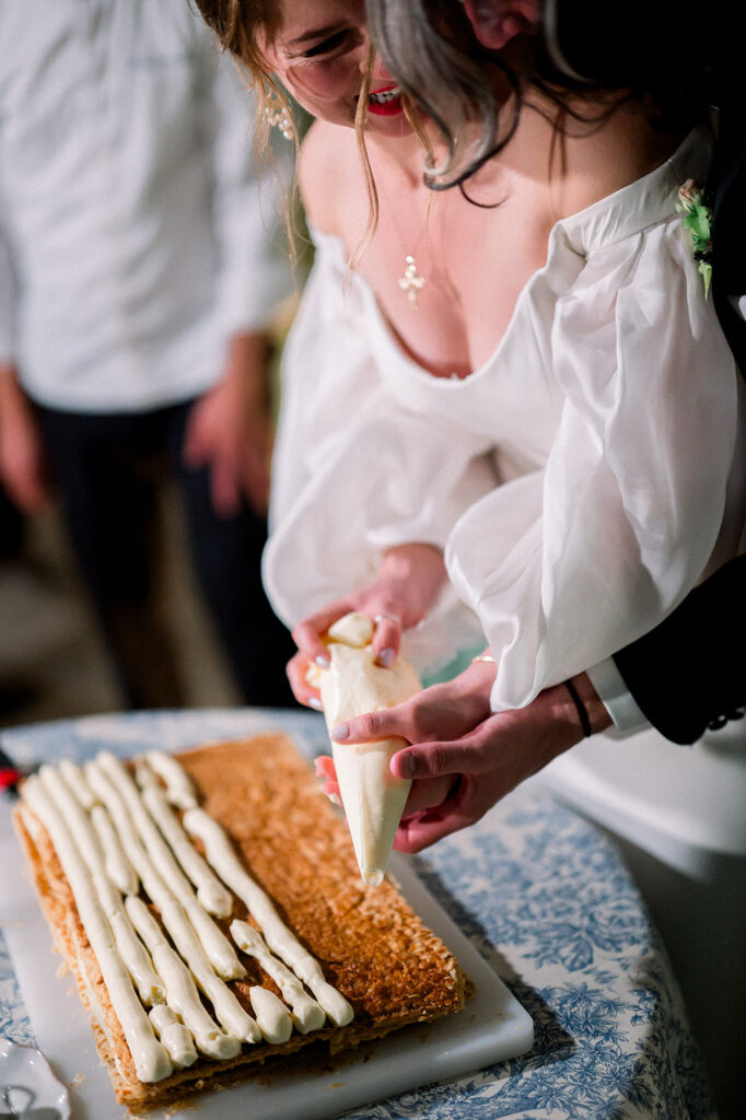 Editorial fashion wedding couple session at chateau de tourreau