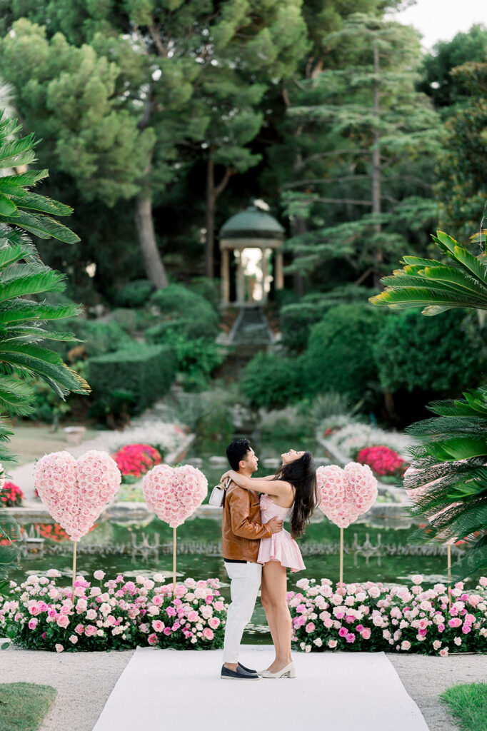 Stunning proposal photos at the Villa Ephrussi, Saint-Jean-Cap-Ferrat