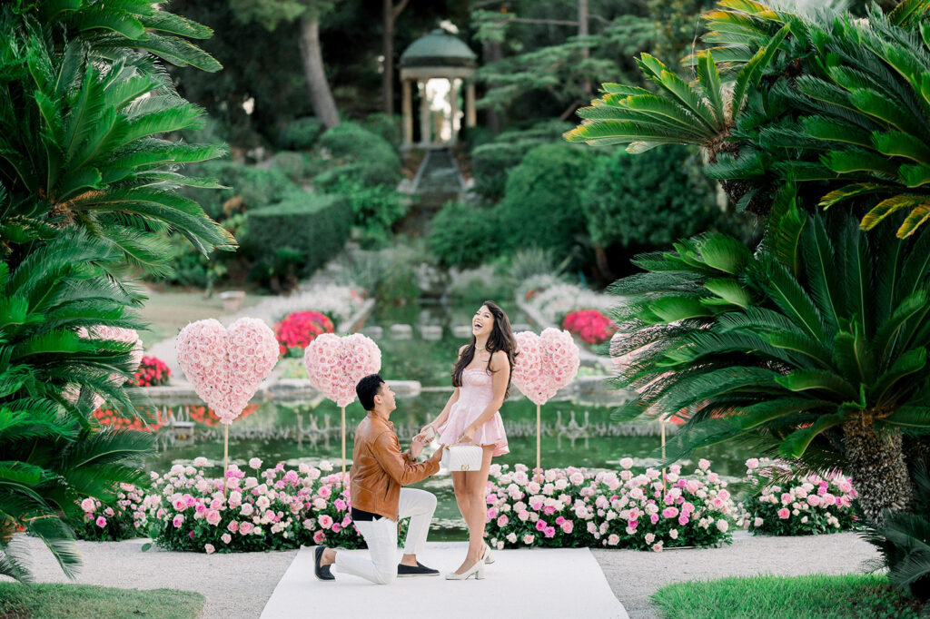 Stunning proposal photos at the Villa Ephrussi, Saint-Jean-Cap-Ferrat