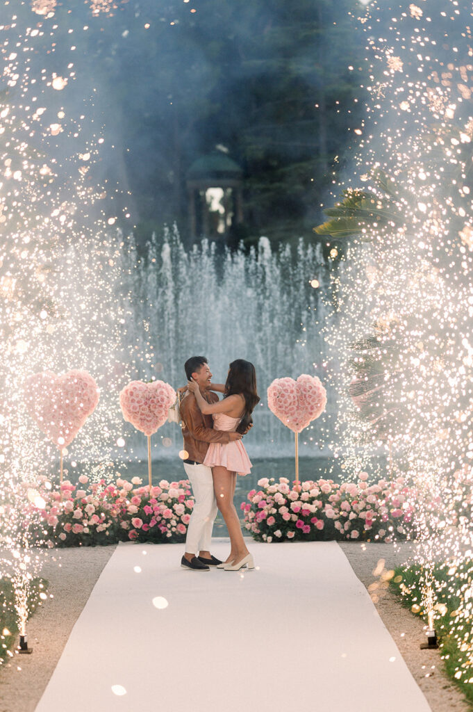 Stunning proposal photos at the Villa Ephrussi, Saint-Jean-Cap-Ferrat