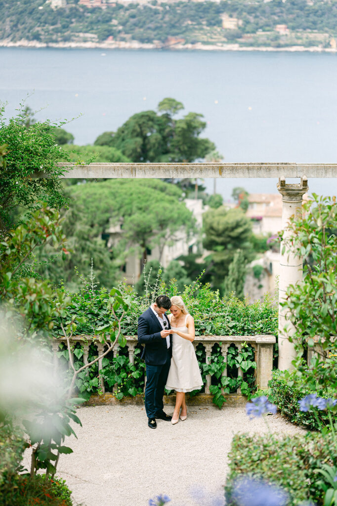Surprise proposal captured discreetly in the French Riviera with emotional reaction - Cille Ephrussi