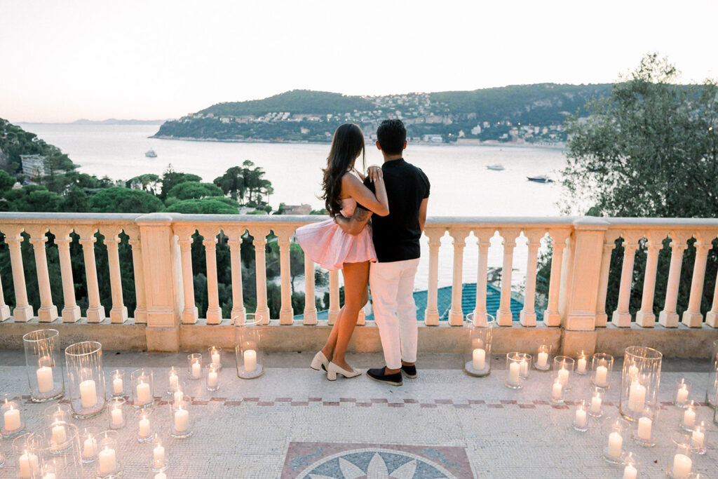 Stunning proposal photos at the Villa Ephrussi, Saint-Jean-Cap-Ferrat