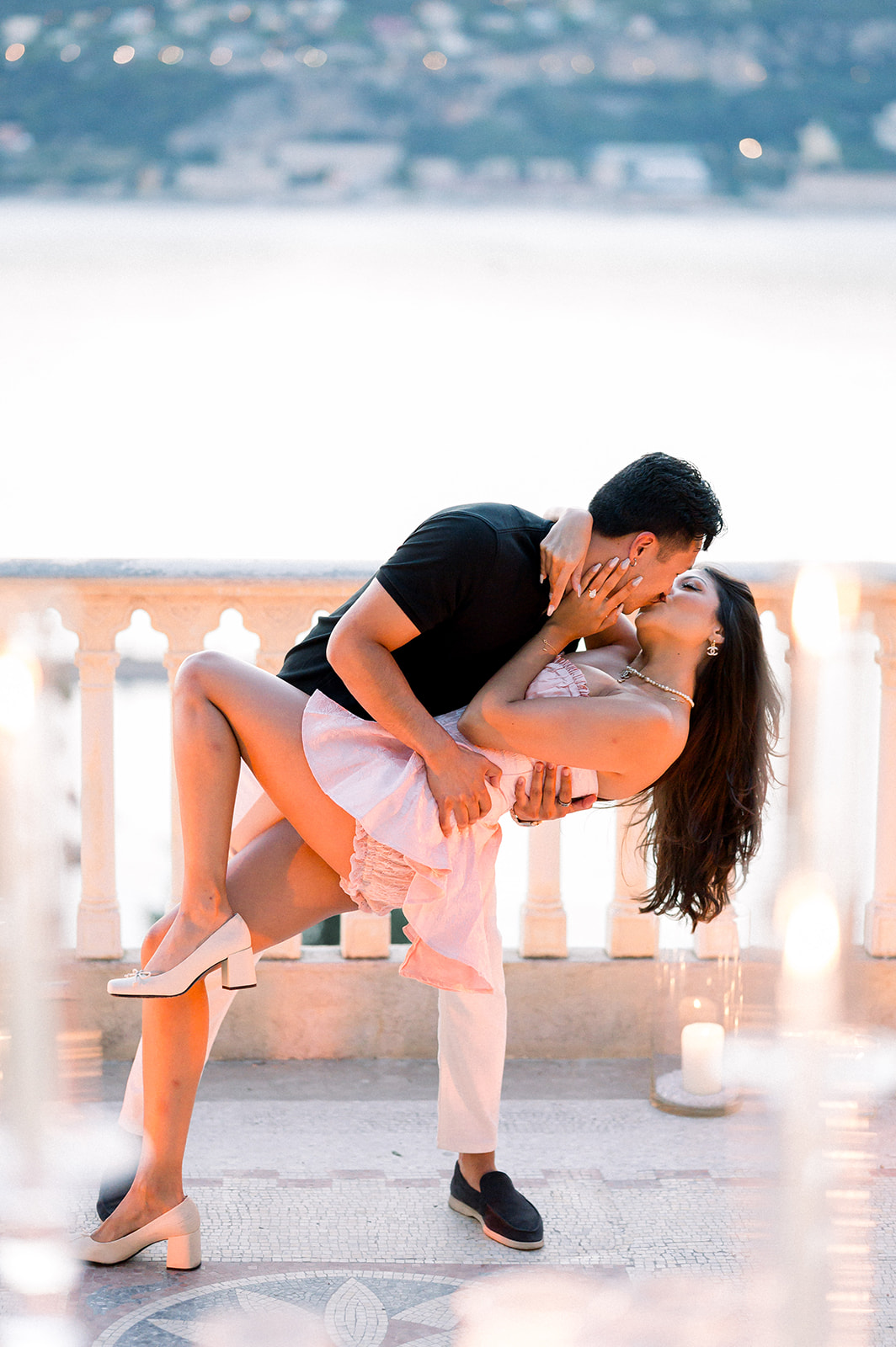 Stunning proposal photos at the Villa Ephrussi, Saint-Jean-Cap-Ferrat