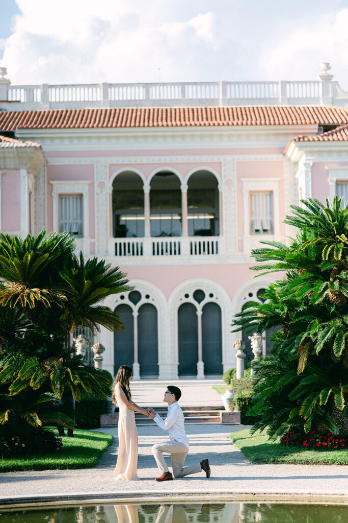 Romantic pre-wedding session at the iconic Villa Ephrussi, capturing timeless elegance