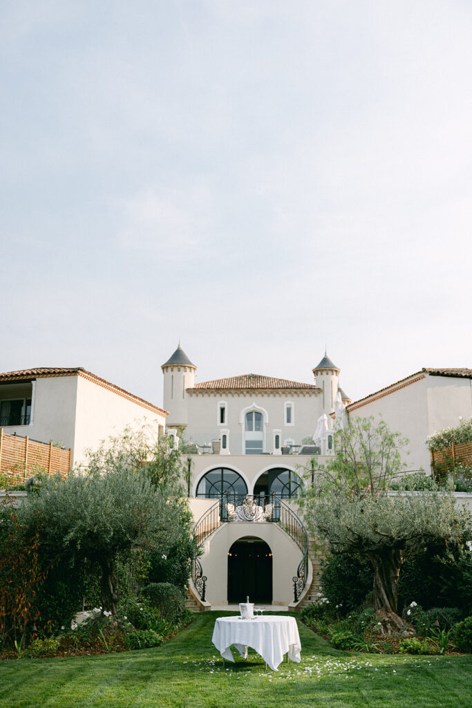 engagement proposal Airelles Saint Tropez Chateau Messardiere