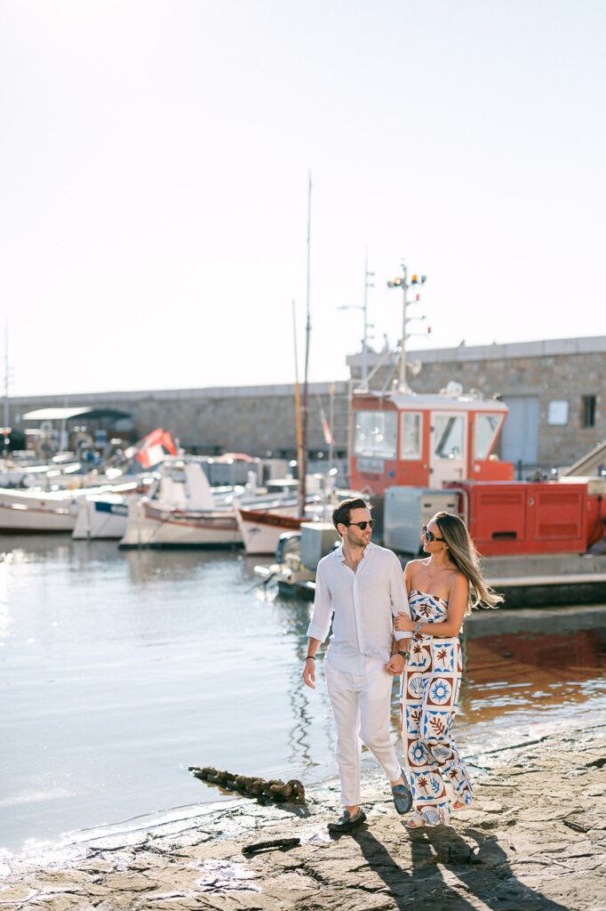 proposal engagement session photo at Saint Tropez