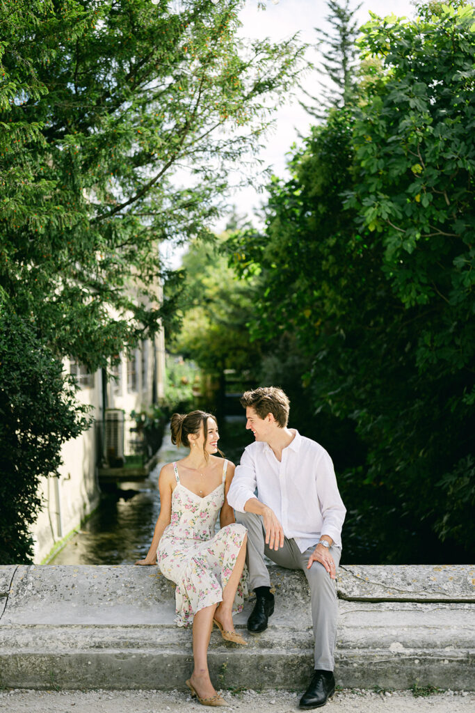 Luxury wedding farewell brunch in L’Isle-sur-la-Sorgue, Provence, along the charming canals