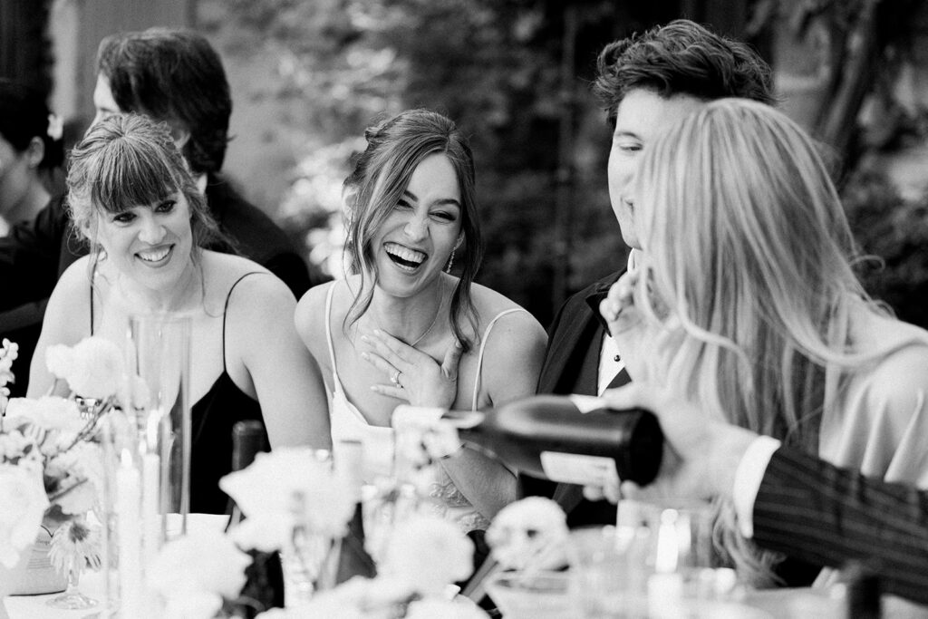 Luxury editorial wedding at Bastide de Laurence, Provence, with elegant white floral decorations